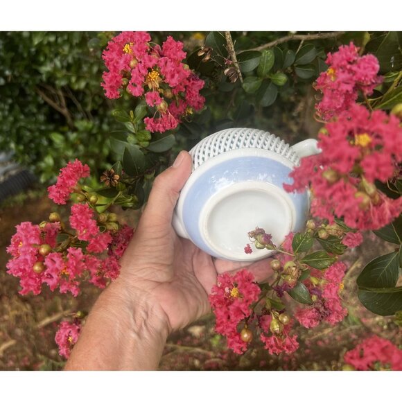 Japanese Kyusu Teapot & 5 Cups Set w/ Box – Hand-Painted Porcelain Floral – MINT - Picture 13 of 15